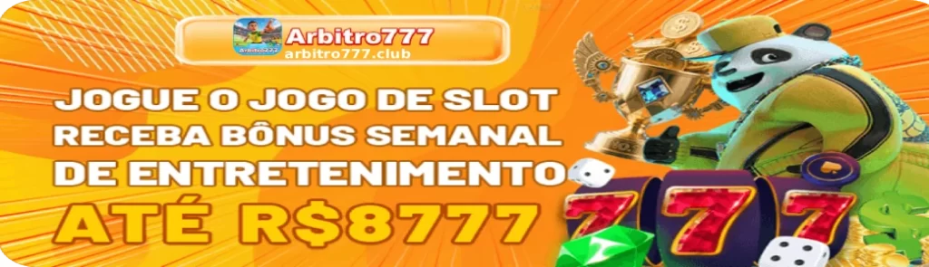 ARBITRO777 Caça Níqueis- Prêmios Semanais de Até R$ 777